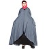 Denim abaya - Inner and Upper attached frilled pocket design